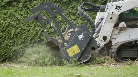 youtube bobcat skid steer loader tree cutter|Forestry Attachments & Implements .